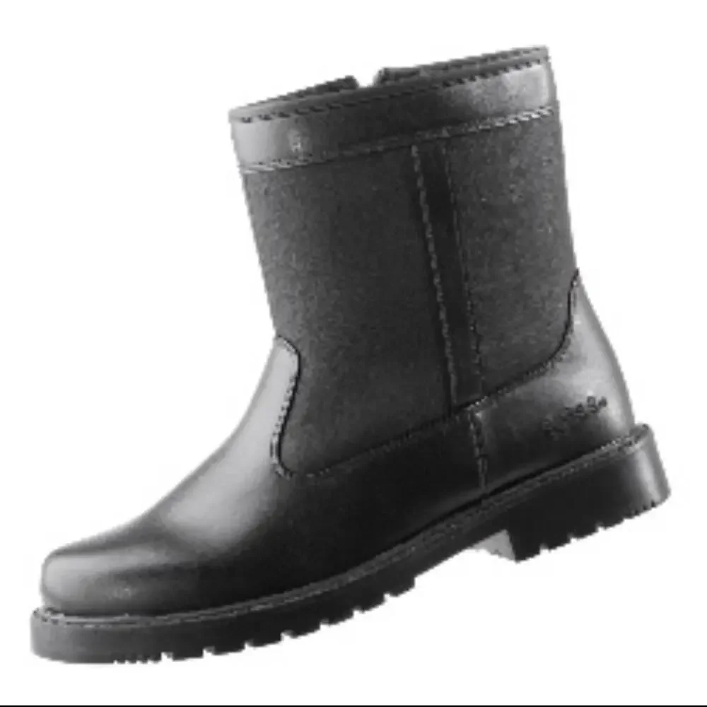 Sz 9.5 TOTES Stadium Waterproof Side Zip Winter Boots Men’s Black Snow Rain New
